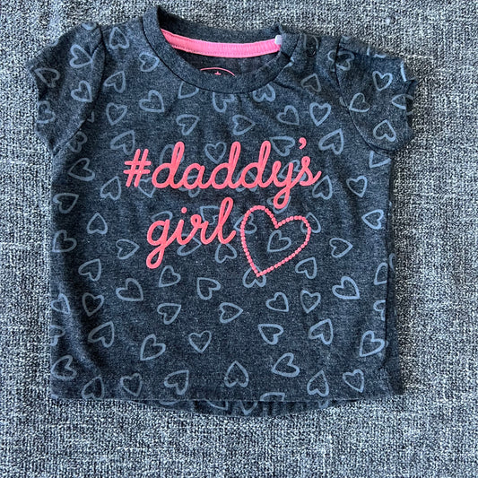 Girls 0-3 Month "#Daddy's Girl" T-shirt