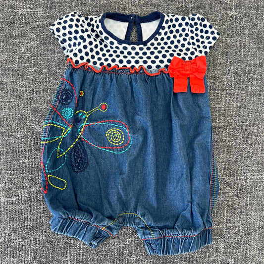 Girls 0-3 Month Summer Romper