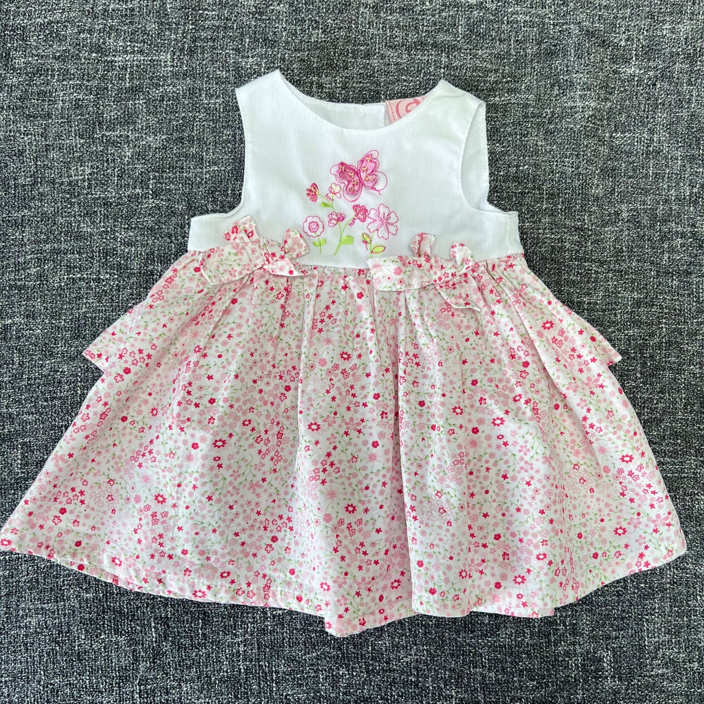 Girls 0-3 Month Pink Floral  Summer Dress