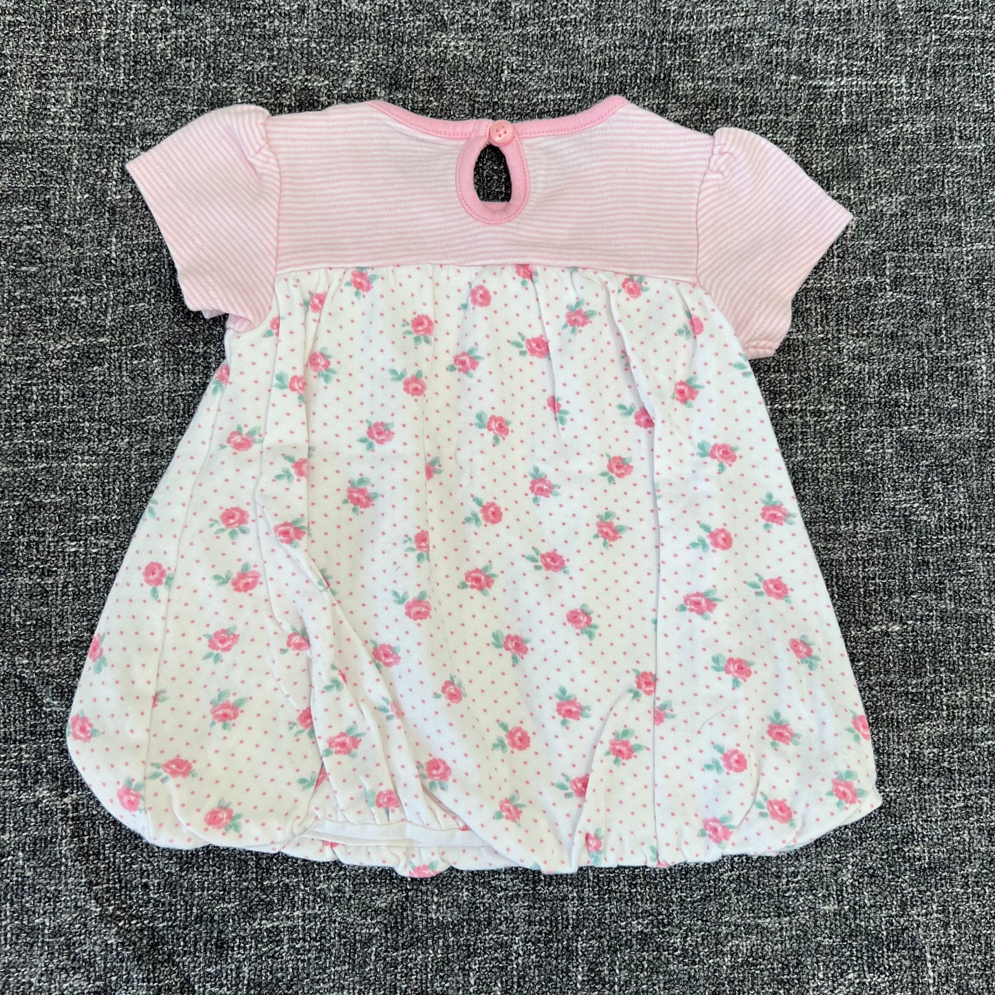 Girls 0-3 Month Pink Floral Summer Dress