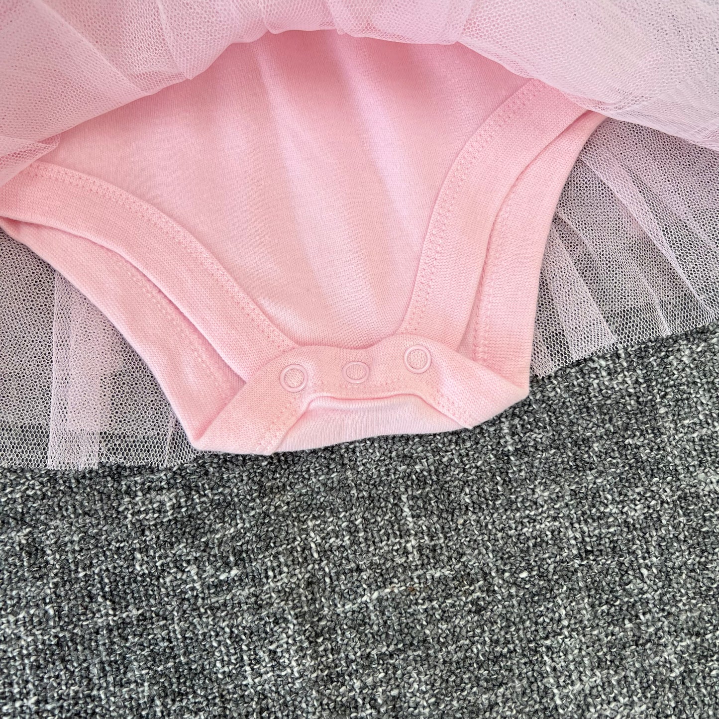 Girls 0-3 Month Pink Summer Bodysuit Dress