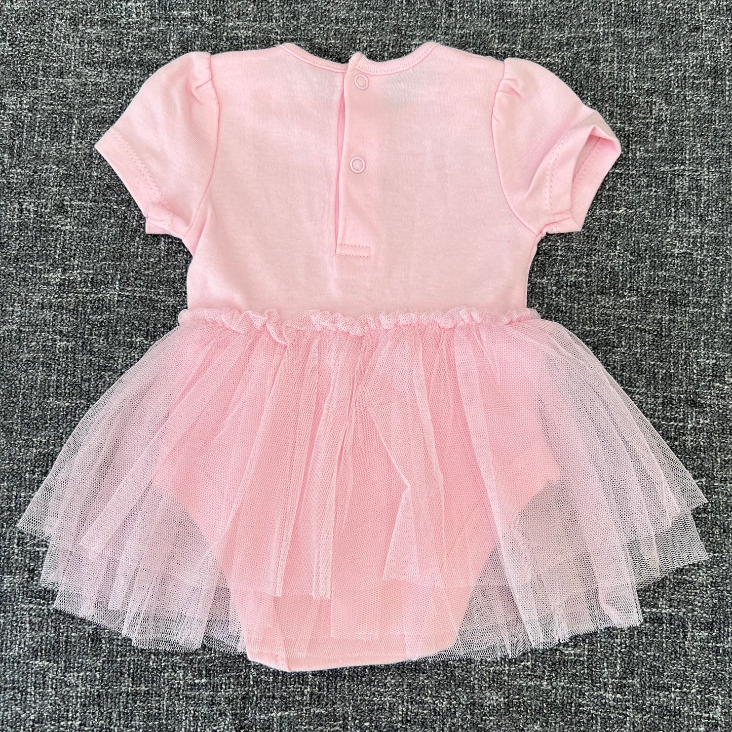 Girls 0-3 Month Pink Summer Bodysuit Dress