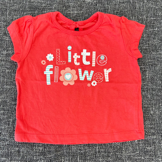 Girls 0-3 Month "Little flower" T-shirt