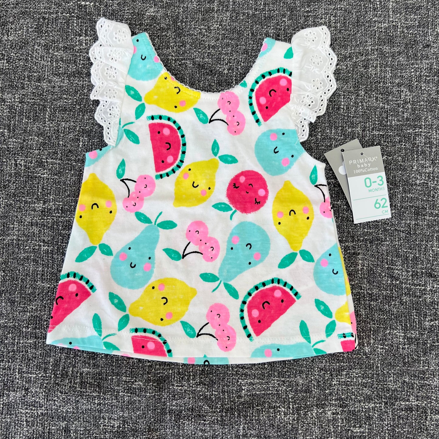 Girls 0-3 Month New Fruits Summer Top