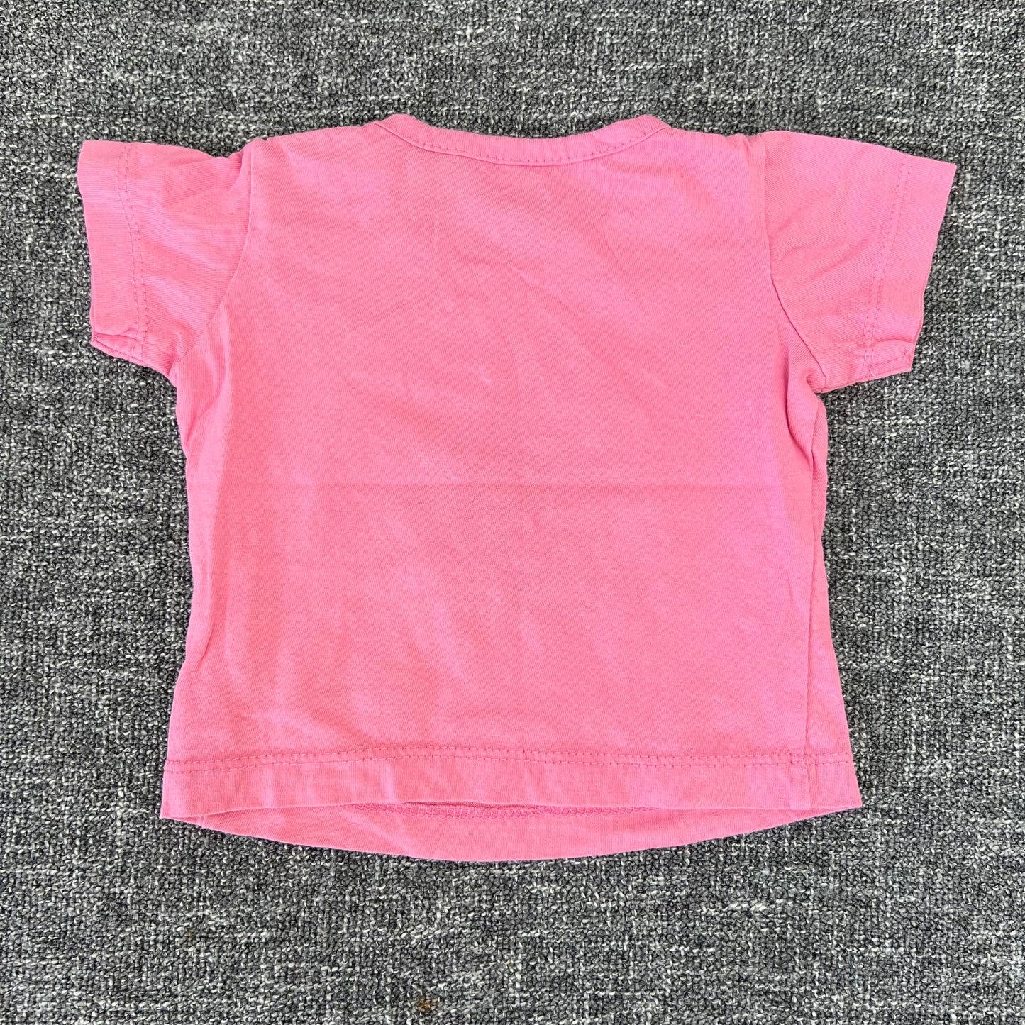 Girls 0-3 Month "J'veux des bisous" Pink T-shirt