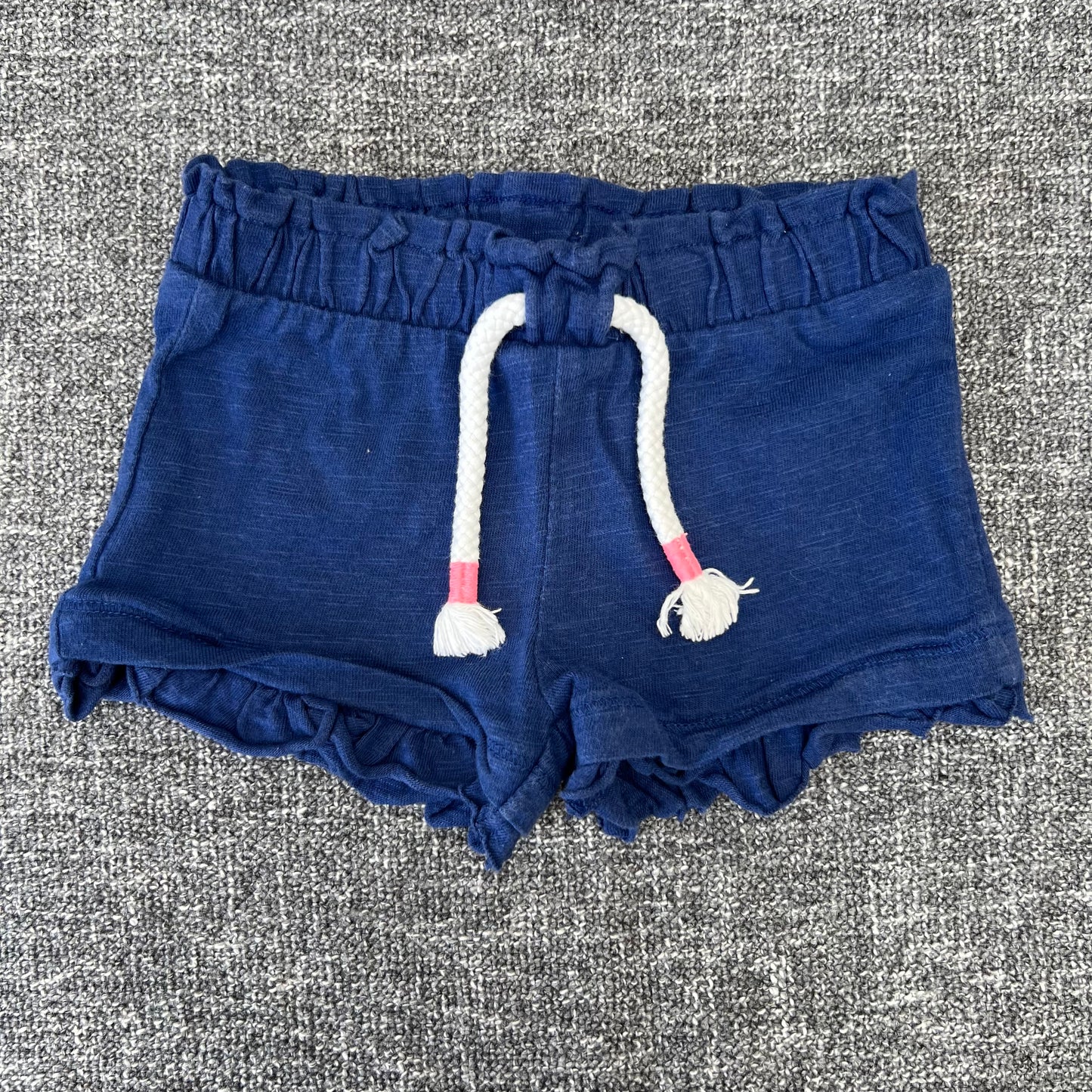 Girls 0-3 Month Plain Blue Shorts