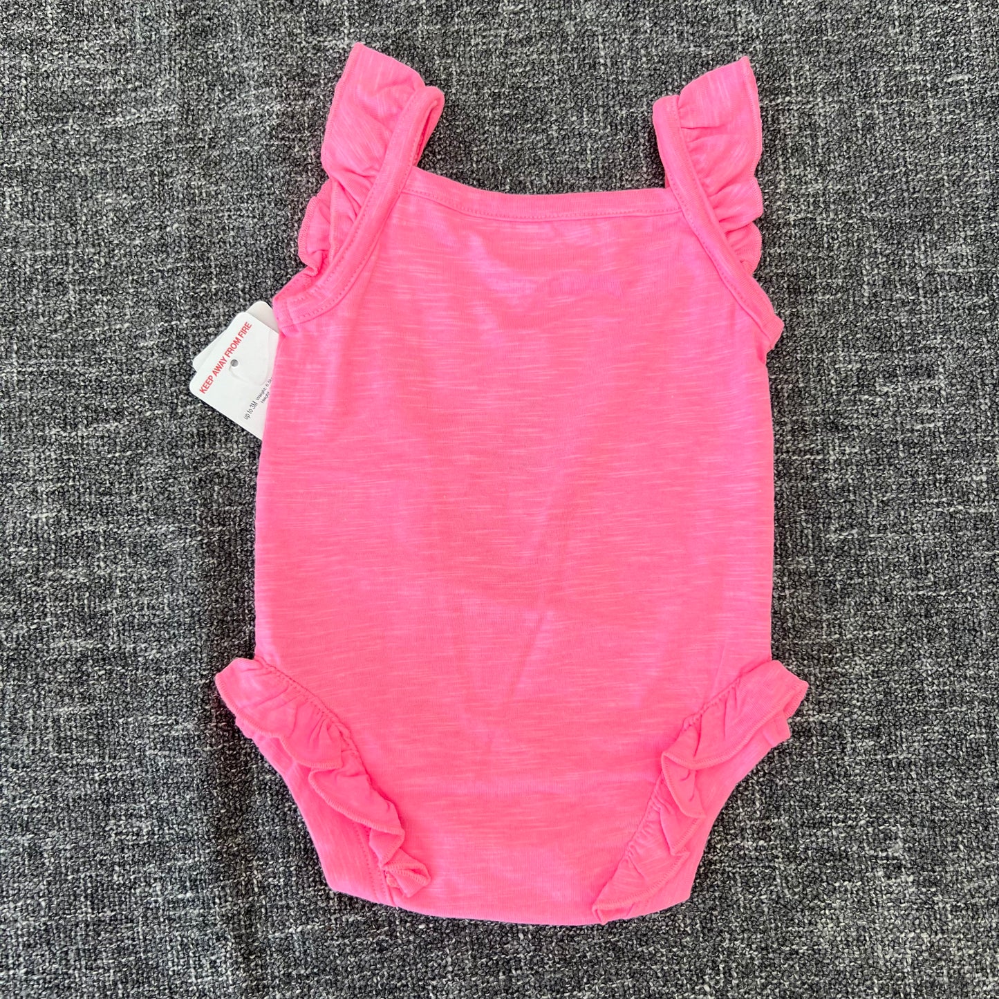 Girls 0-3 Month Pink Strappy Bodysuit NEW