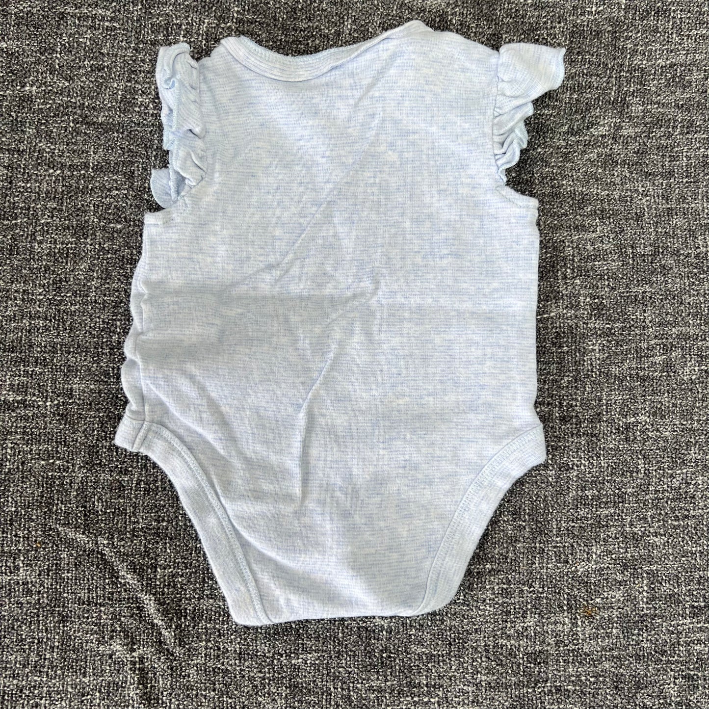 Girls 0-3 Month "Hello Hi! Chirp Chirp" Short Sleeved Bodysuit