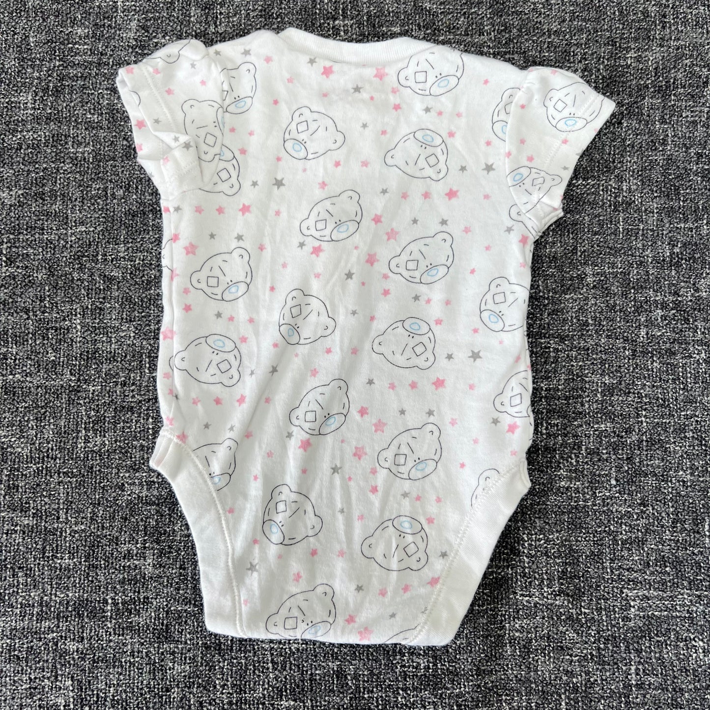 Girls 0-3 Month "Tatty Teddy" Short Sleeved Bodysuit