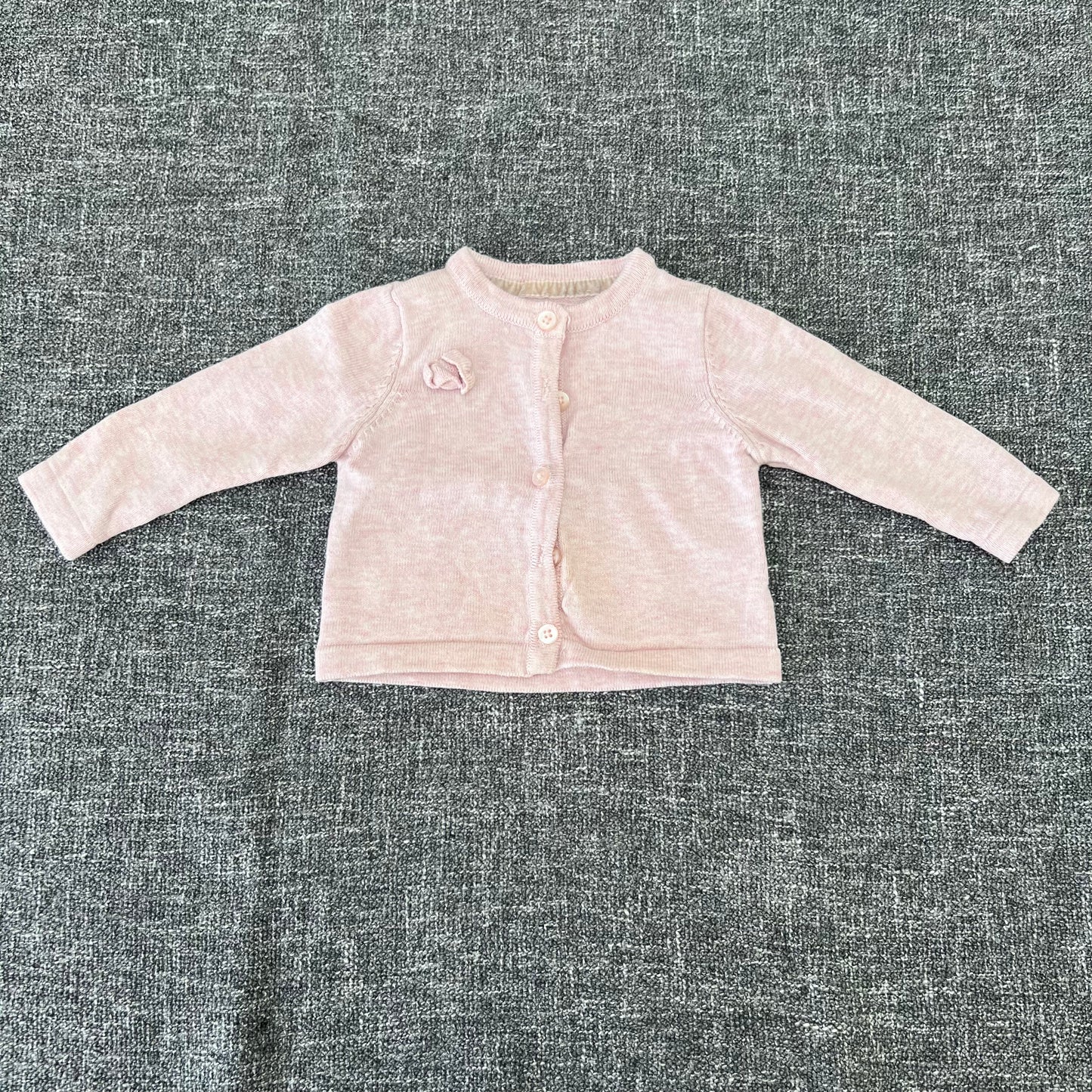 Girls 0-3 Month Pink Summer Cardigan