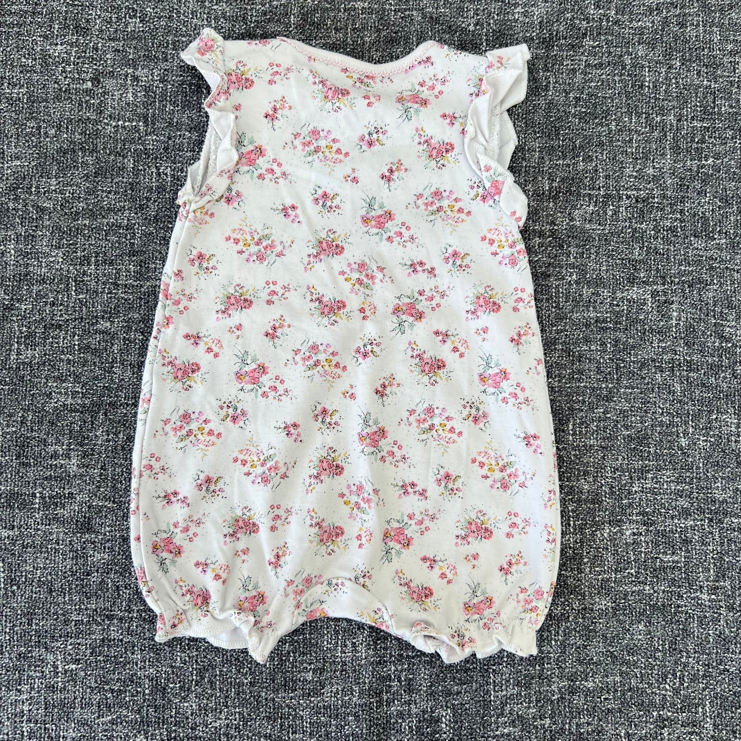 Girls 0-3 Month Floral Summer Romper (PIP)