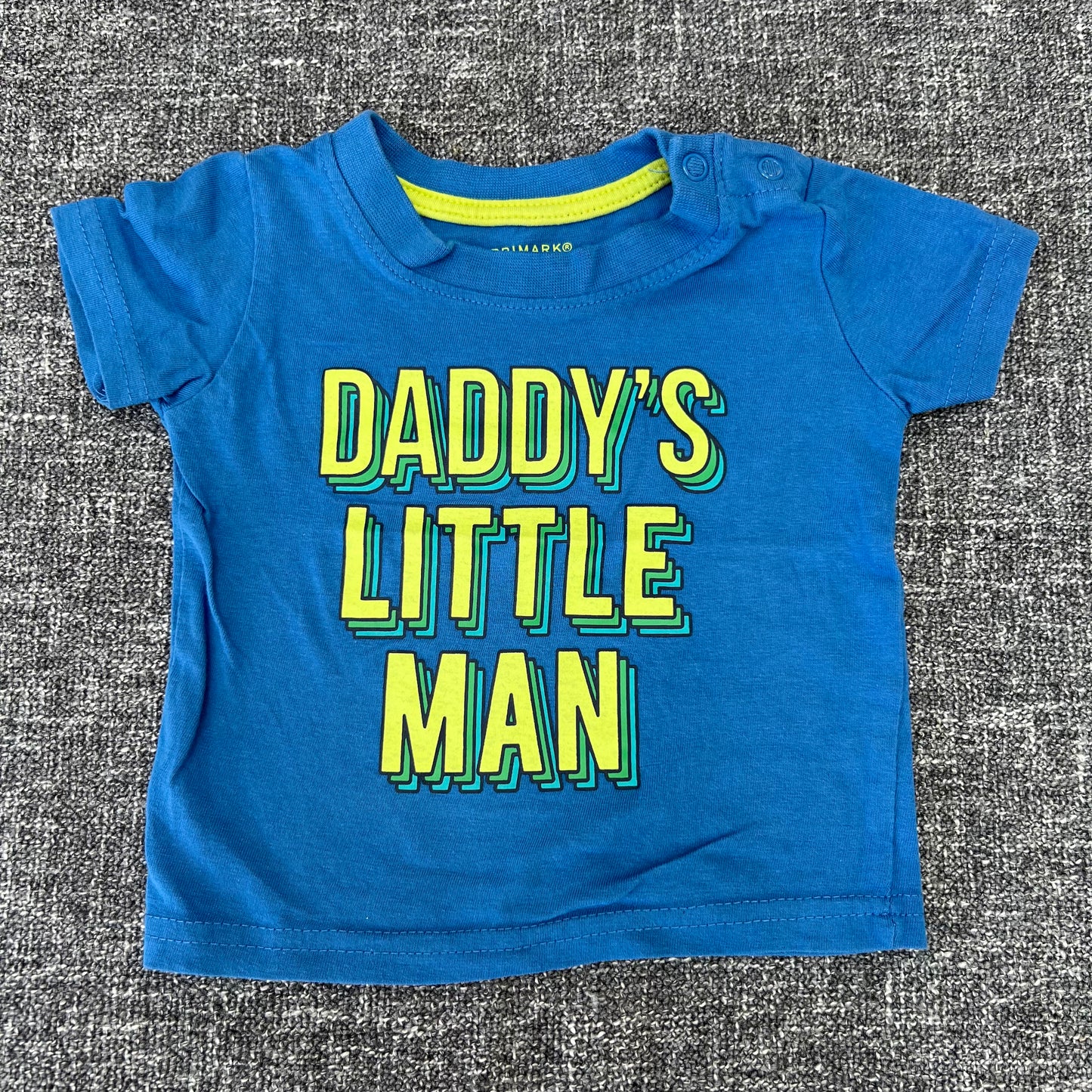 Boys 3-6 Month "Daddy's little Man" Blue T-shirt