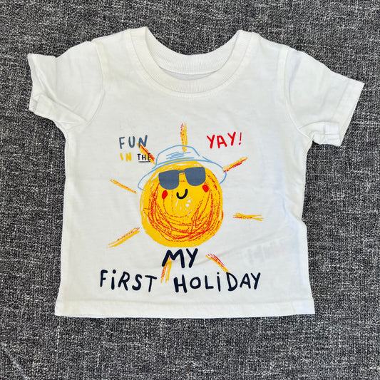 Boys 3-6 Month "My First Holiday" T-shirt