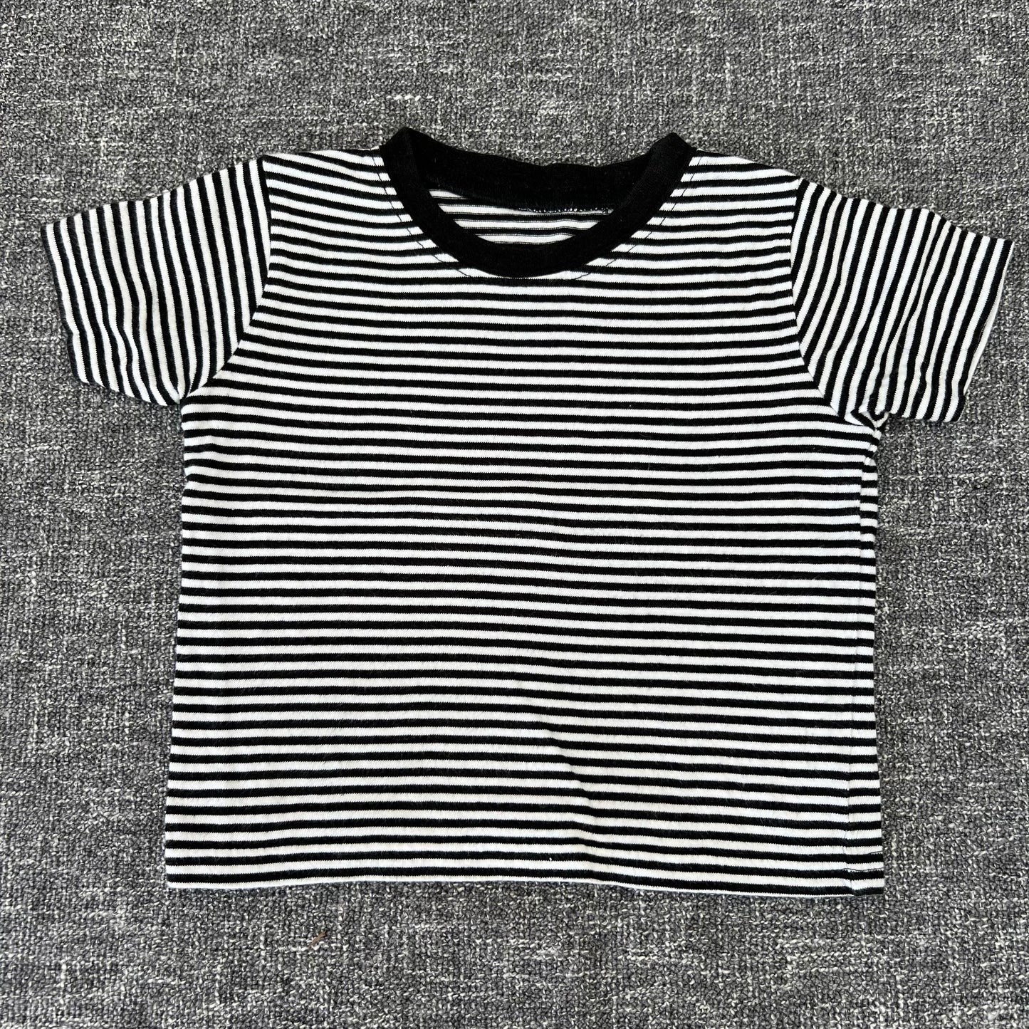 Boys 3-6 Month Back & White Striped T-shirt