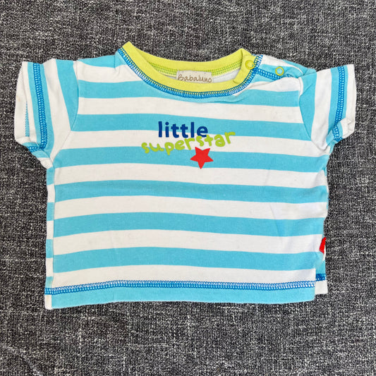 Boys 3-6 Month "Little Superstar"  T-shirt