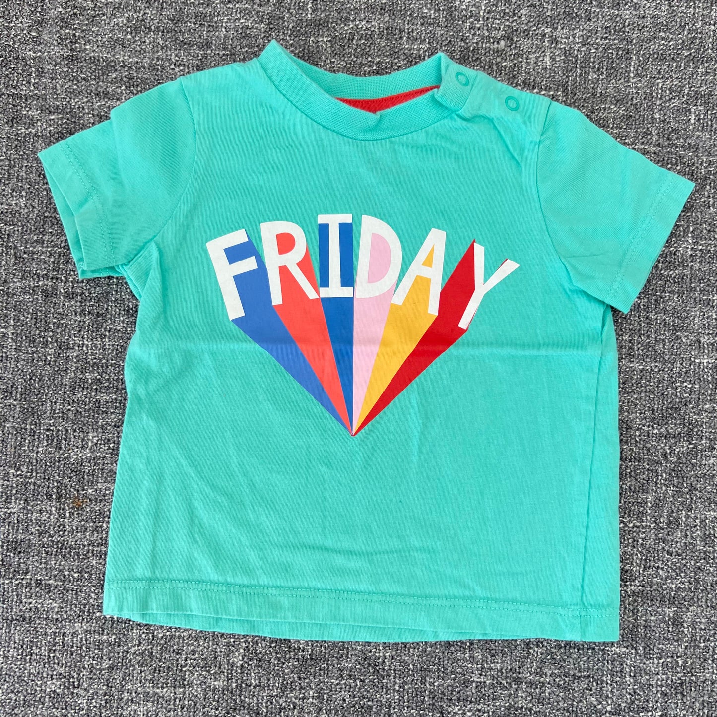 Boys 3-6 Month Green "Friday" T-shirt