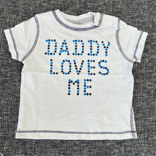 Boys 3-6 Month "Daddy Loves Me" T-shirt