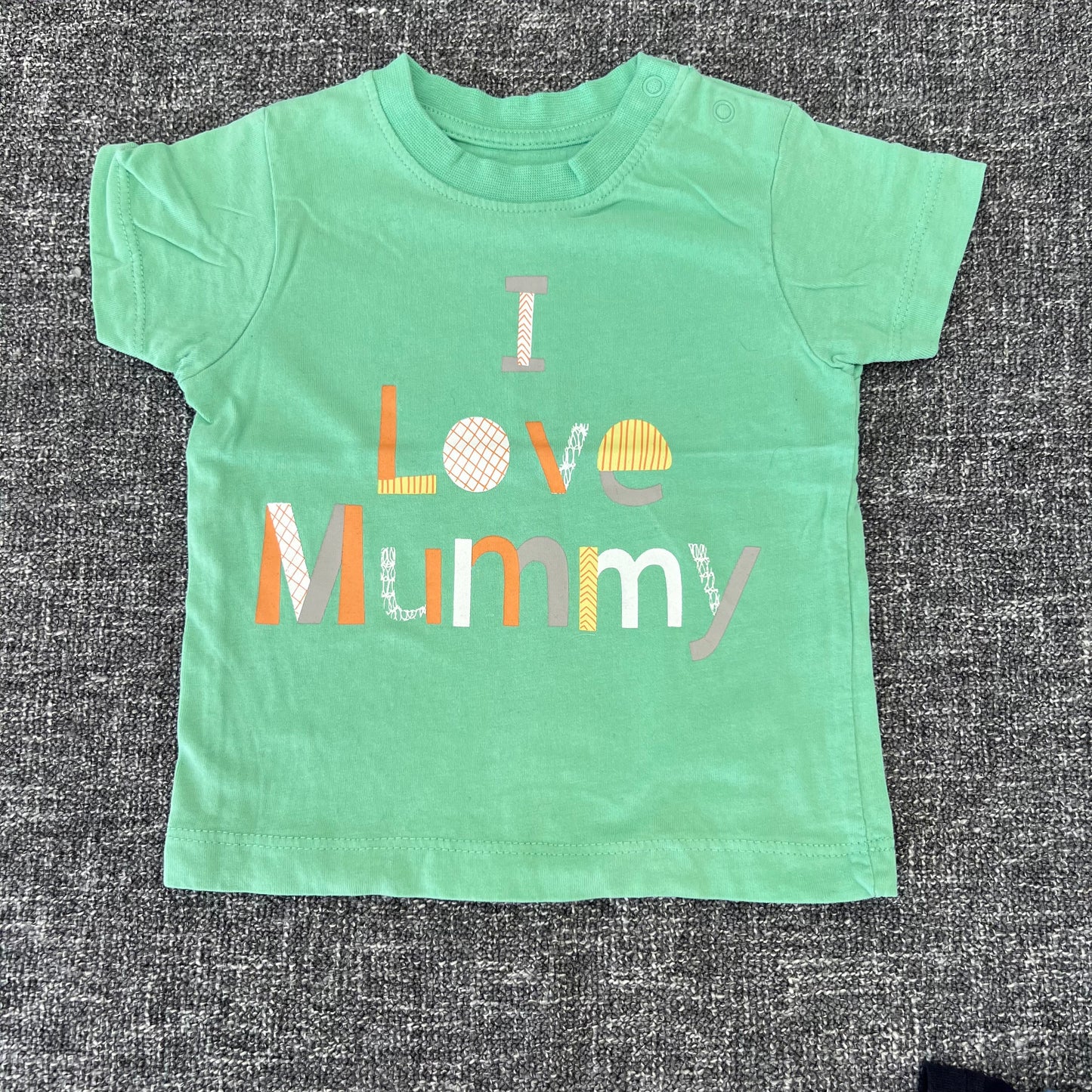 Boys 3-6 Month "I love Mummy" Green T-shirt