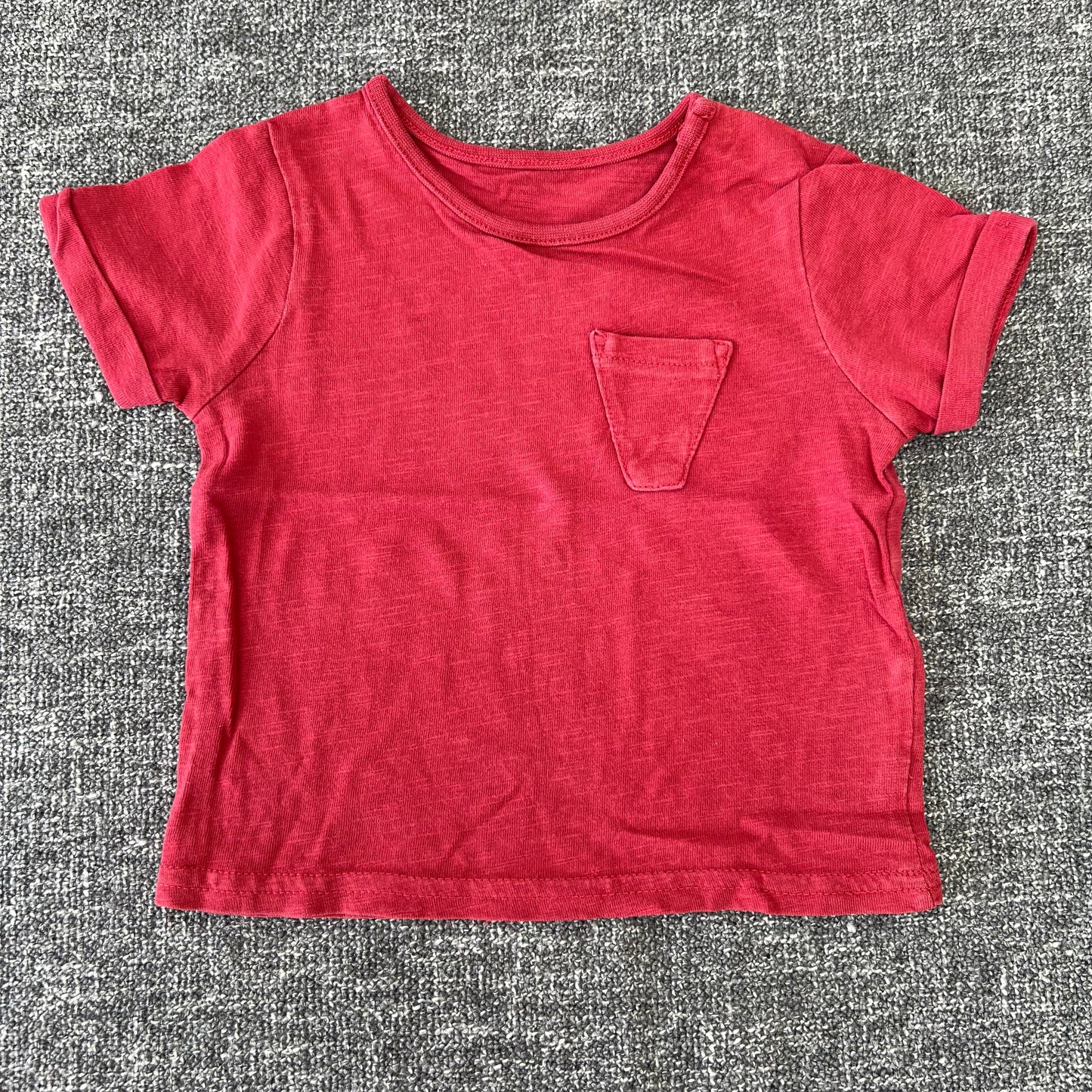 Boys 3-6 Month Plain Red T-shirt