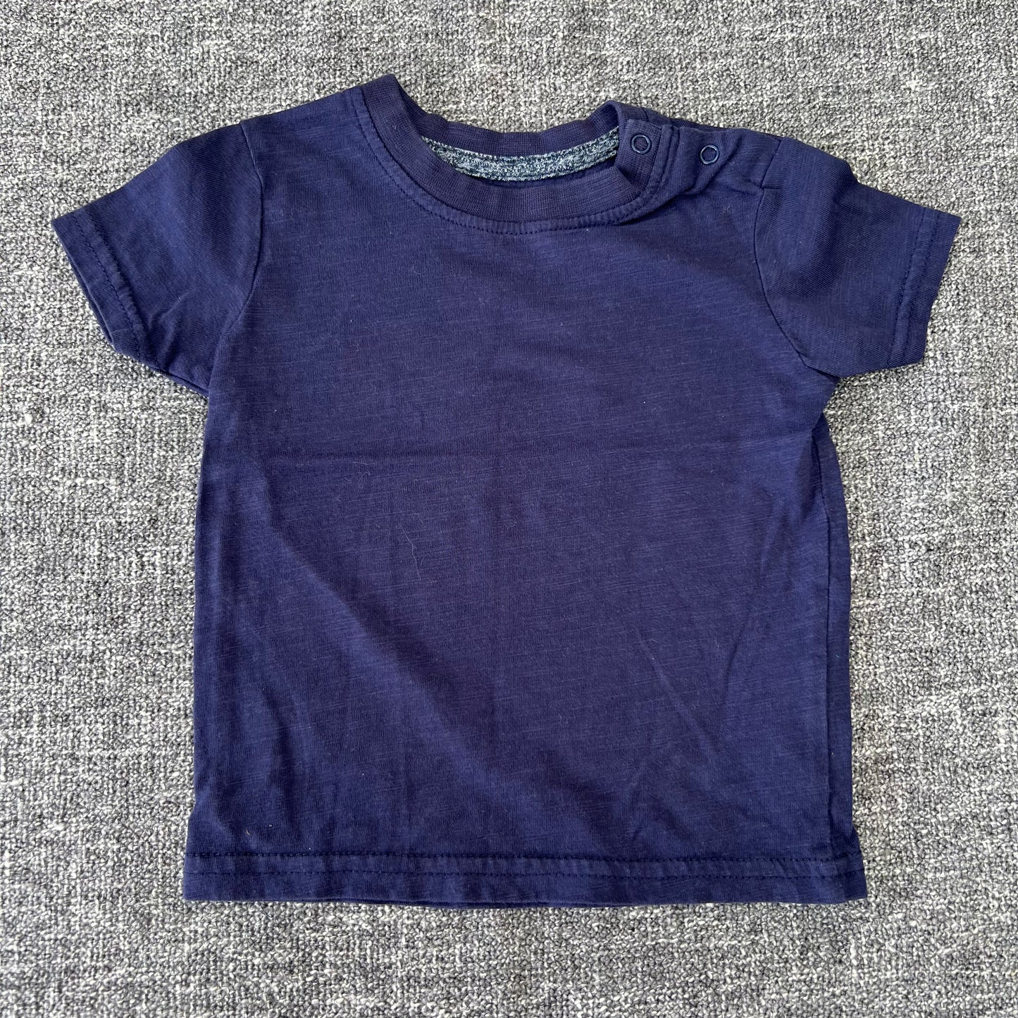 Boys 3-6 Month Plain Navy Blue T-shirt