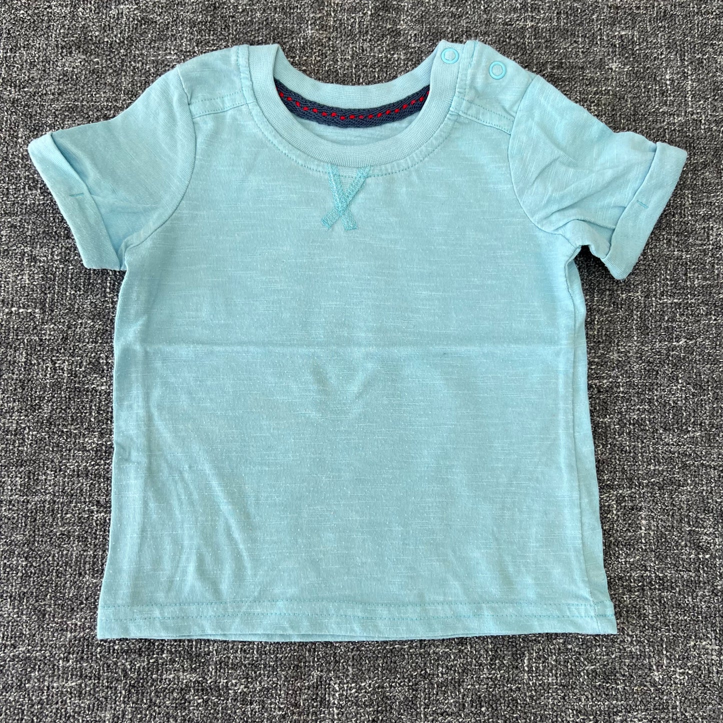 Boys 6-9 Month Plain Light Blue T-shirt