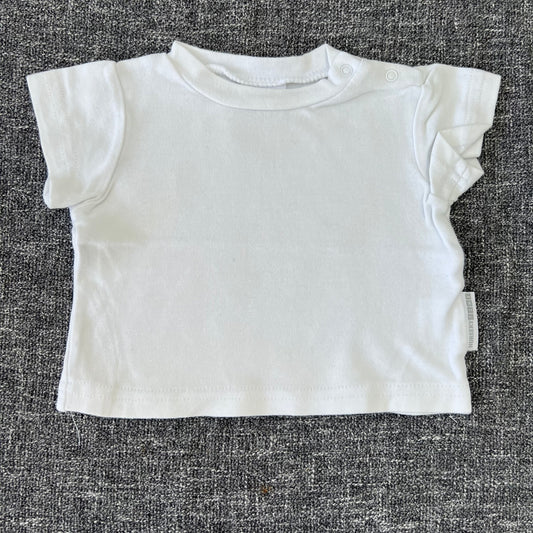 Boys 3-6 Month Plain White T-shirt