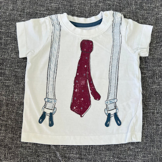 Boys 3-6 Month "Tie & Braces" T-shirt