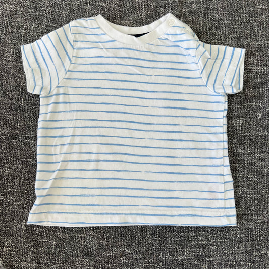 Boys 3-6 Month Blue & White Striped T-shirt