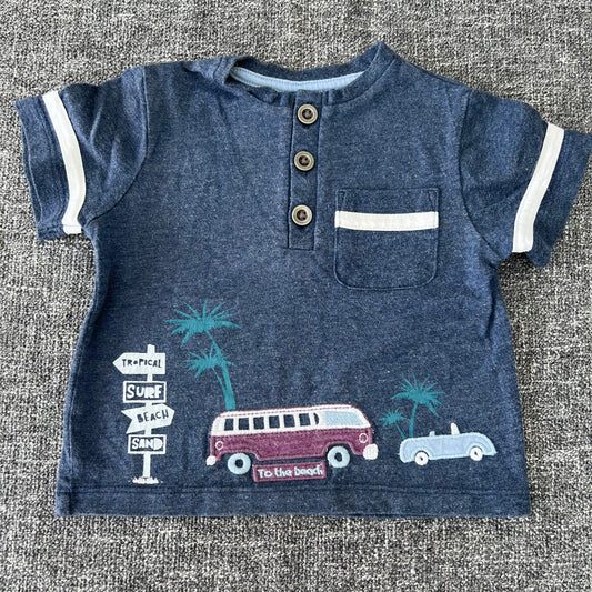 Boys 3-6 Month "To The Beach" T-shirt