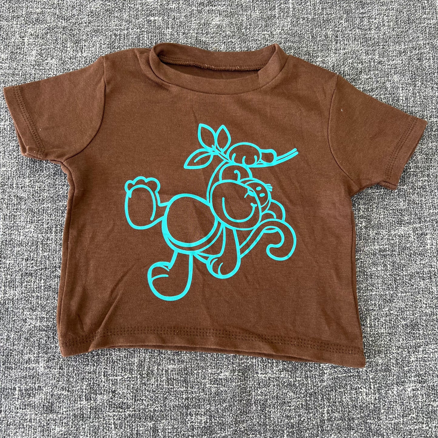 Boys 3-6 Month Brown Monkey T-shirt