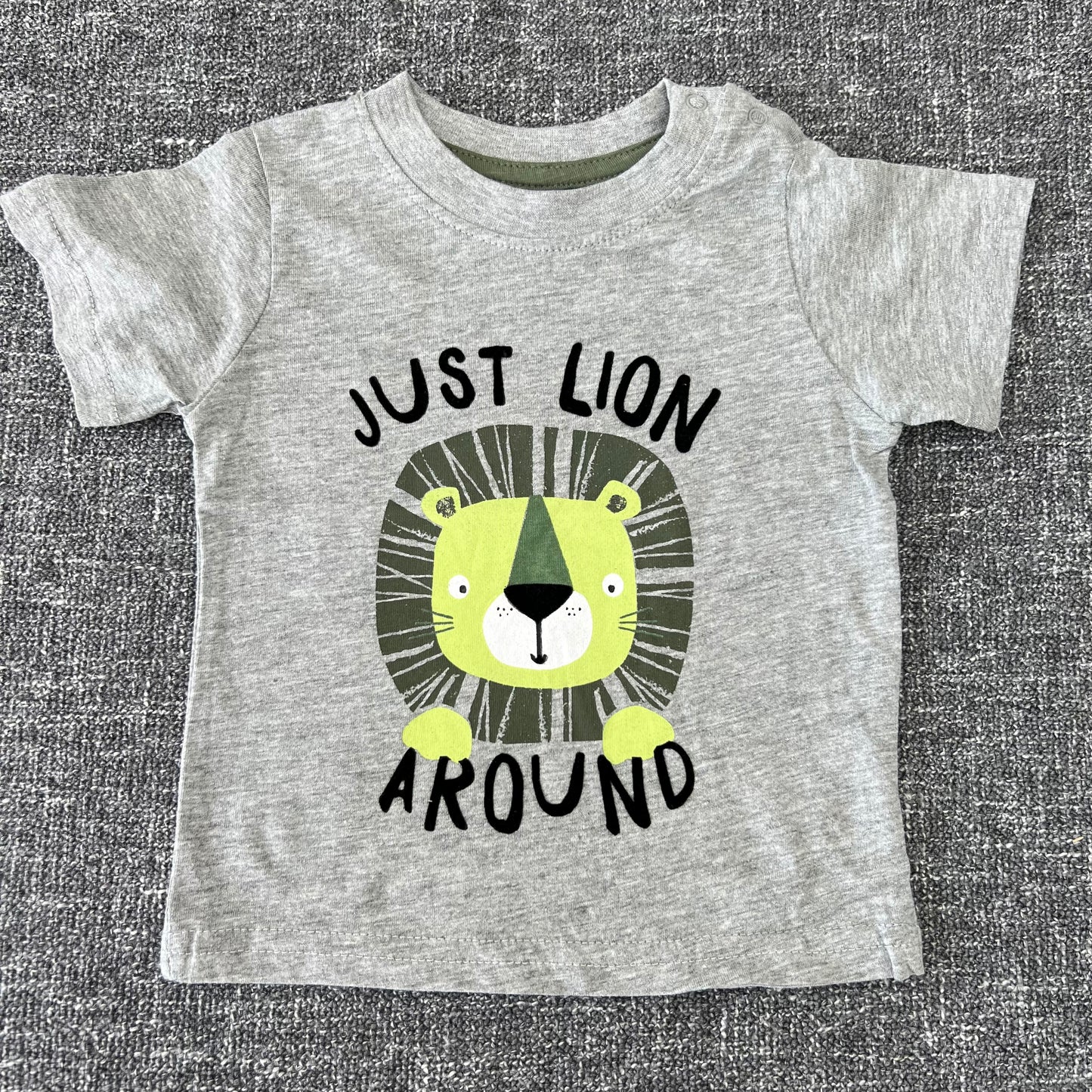 Boys 3-6 Month "Just Lion Around" T-shirt