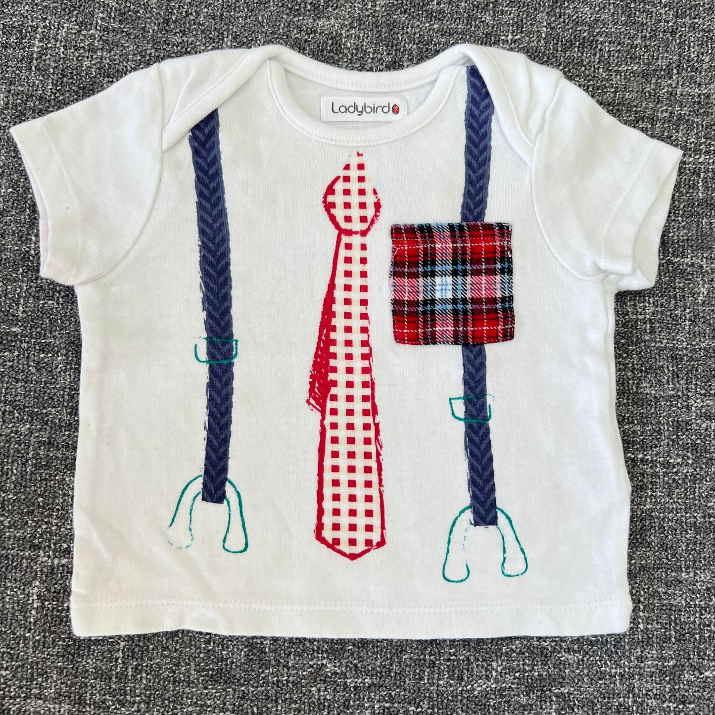 Boys 3-6 Month "Tie & Braces" T-shirt