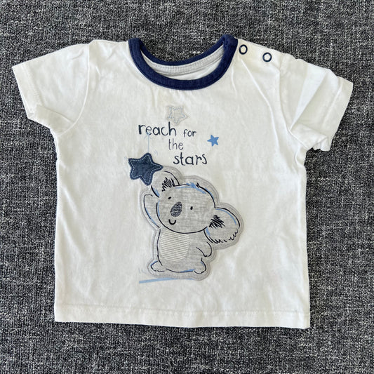 Boys 3-6 Month "Reach for the stars" Koala T-shirt