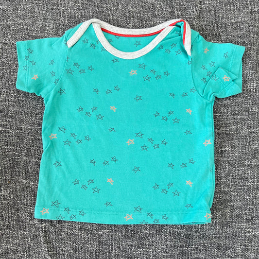 Boys 3-6 Month Turquoise Star T-shirt