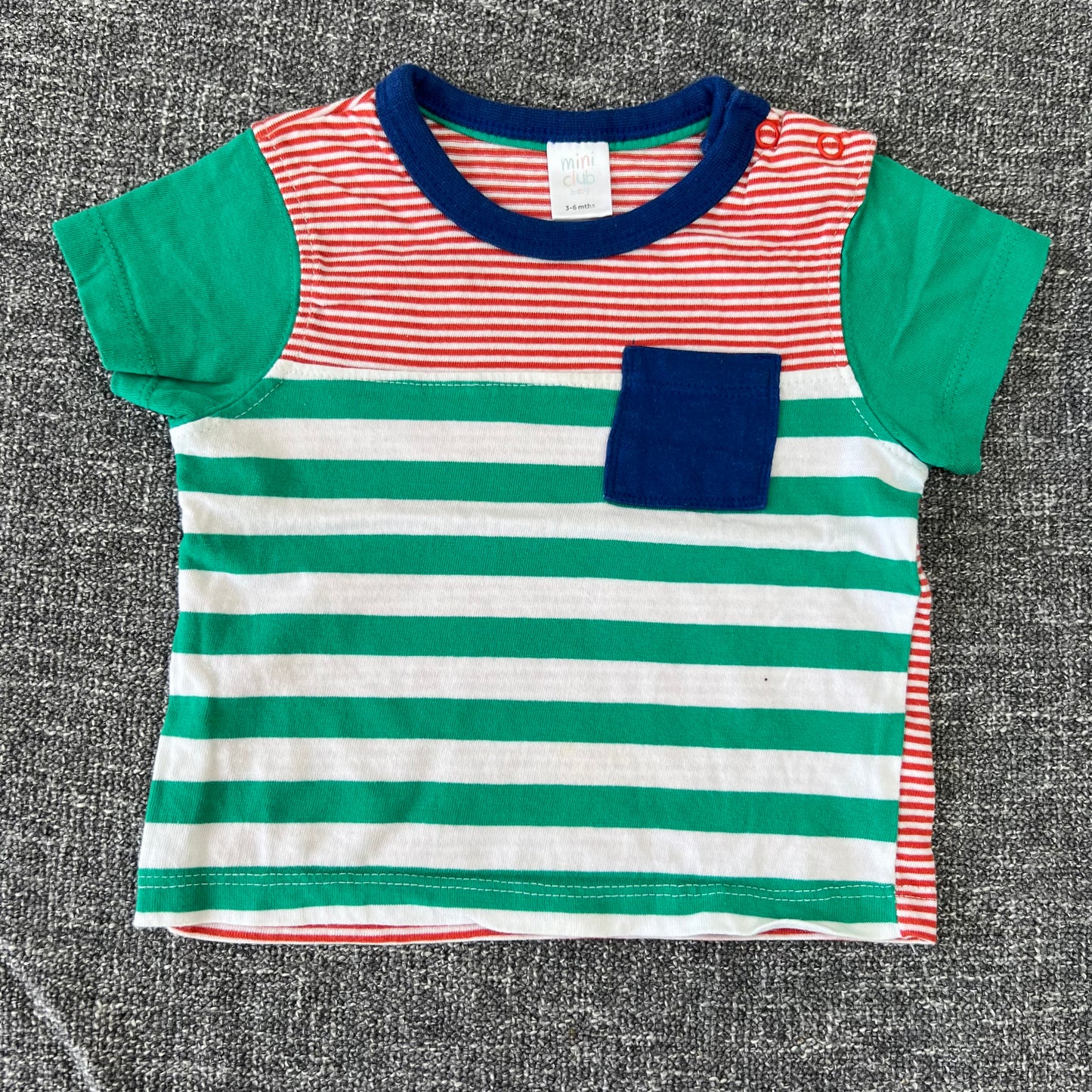 Boys 3-6 Month Green & Orange T-shirt