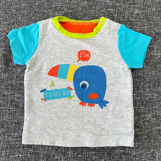 Boys 3-6 Month Grey "I'm A Toucan" T-shirt