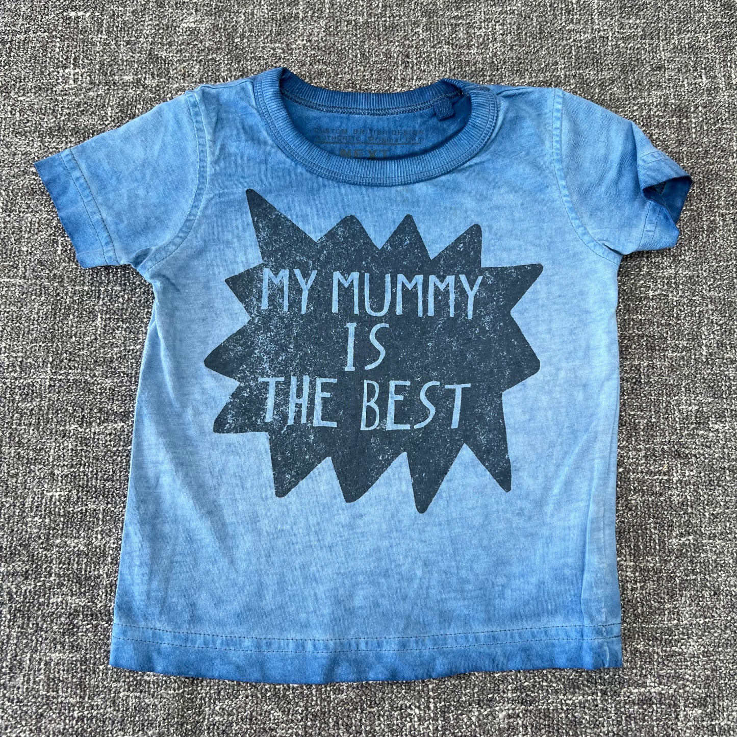 Boys 3-6 Month Blue "My Mummy Is The Best.... In The World" T-shirt