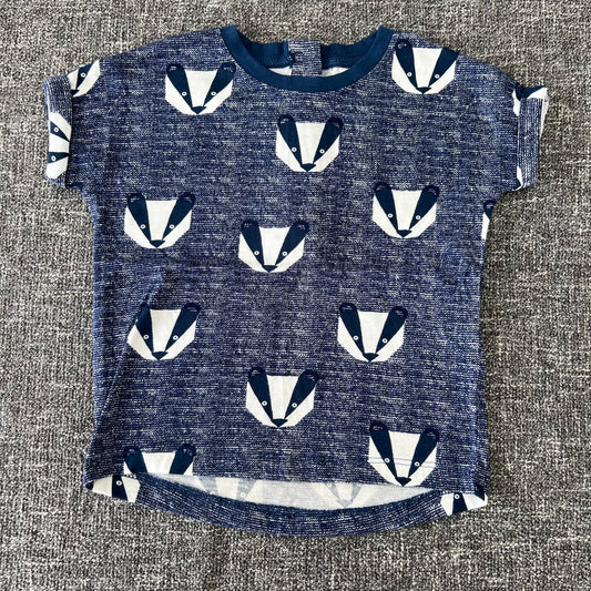 Boys 3-6 Month Blue Badger T-shirt