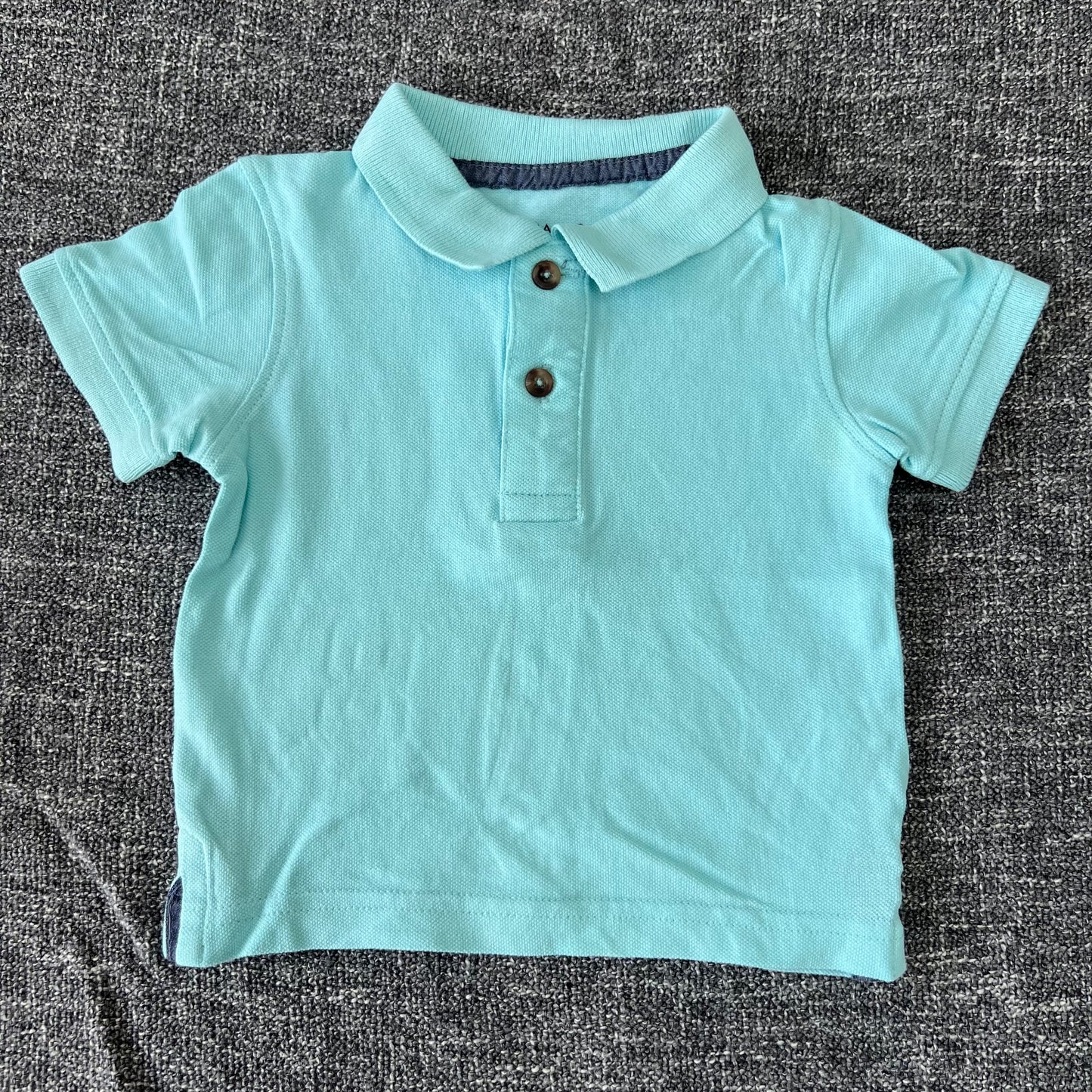 Boys 3-6 Month Plain Turquoise Polo Shirt