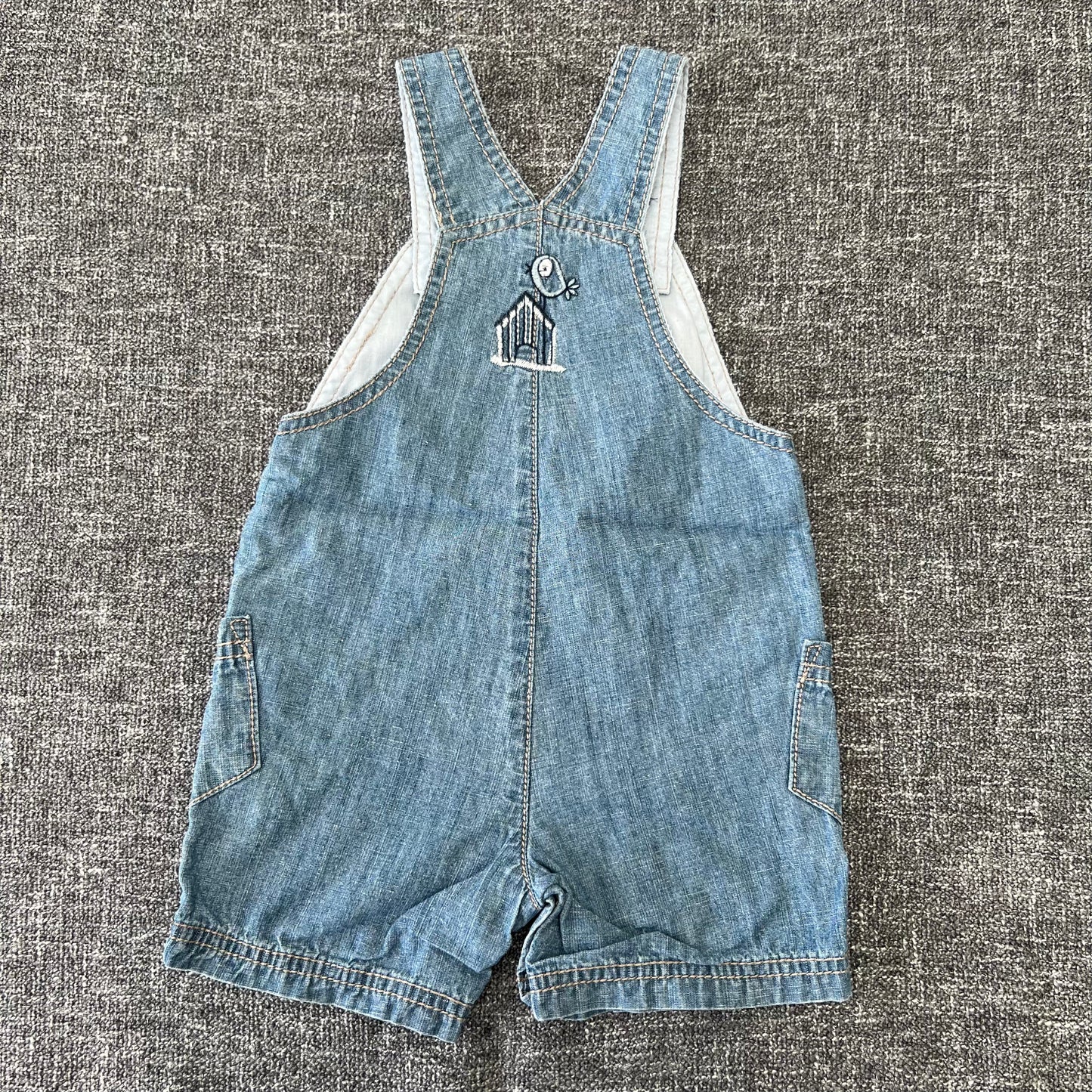 Boys 3-6 Month "Life is full of little surprises" Summer Dungarees