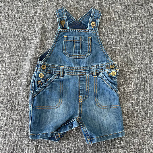 Boys 3-6 Month Denim Style Summer Dungarees