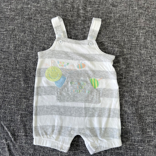 Boys 3-6 Month " Friendly Little Caterpillar" Summer Dungarees