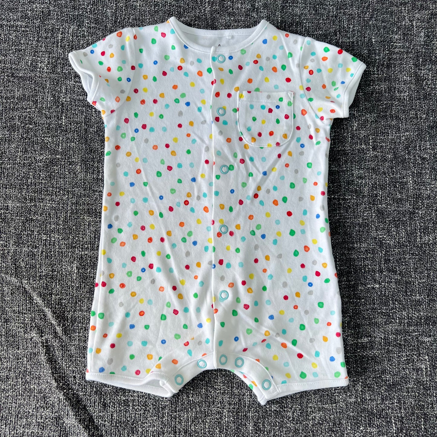 Boys 3-6 Month Spotty Summer Romper