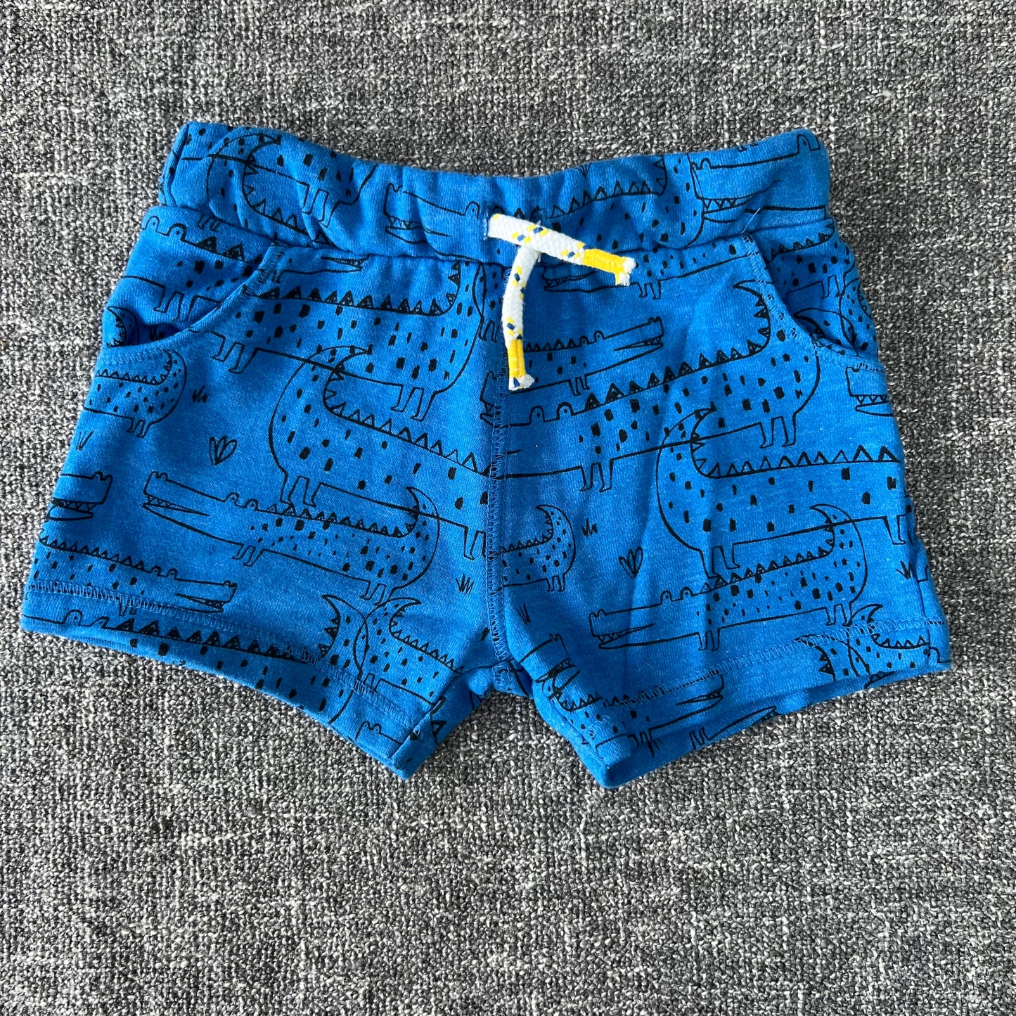 Boys 3-6 Month Blue Crocodile Shorts