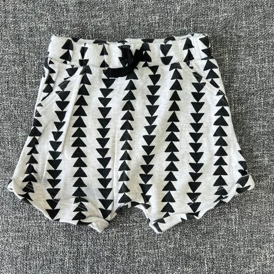 Boys 3-6 Month Monochrome Geometric Print Shorts