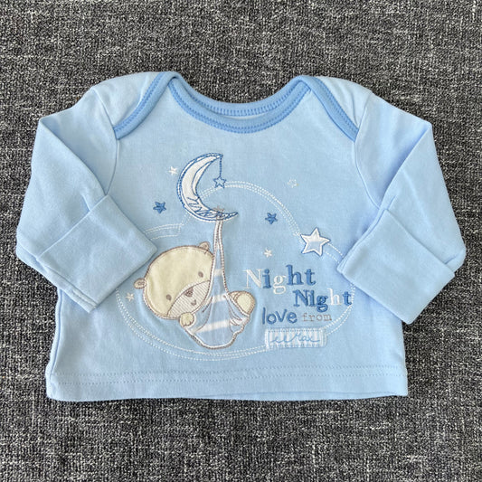 Boys Newborn "Night Night Love From Max" Long sleeved Top