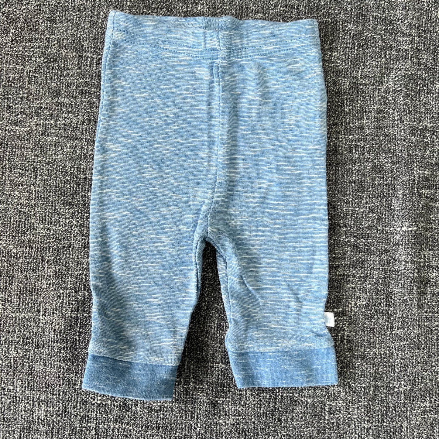 Boys Newborn Blue & White Leggings