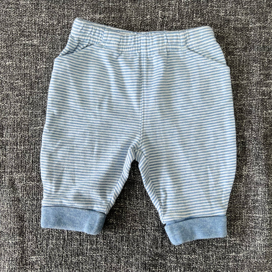 Boys Newborn Blue & White Joggers