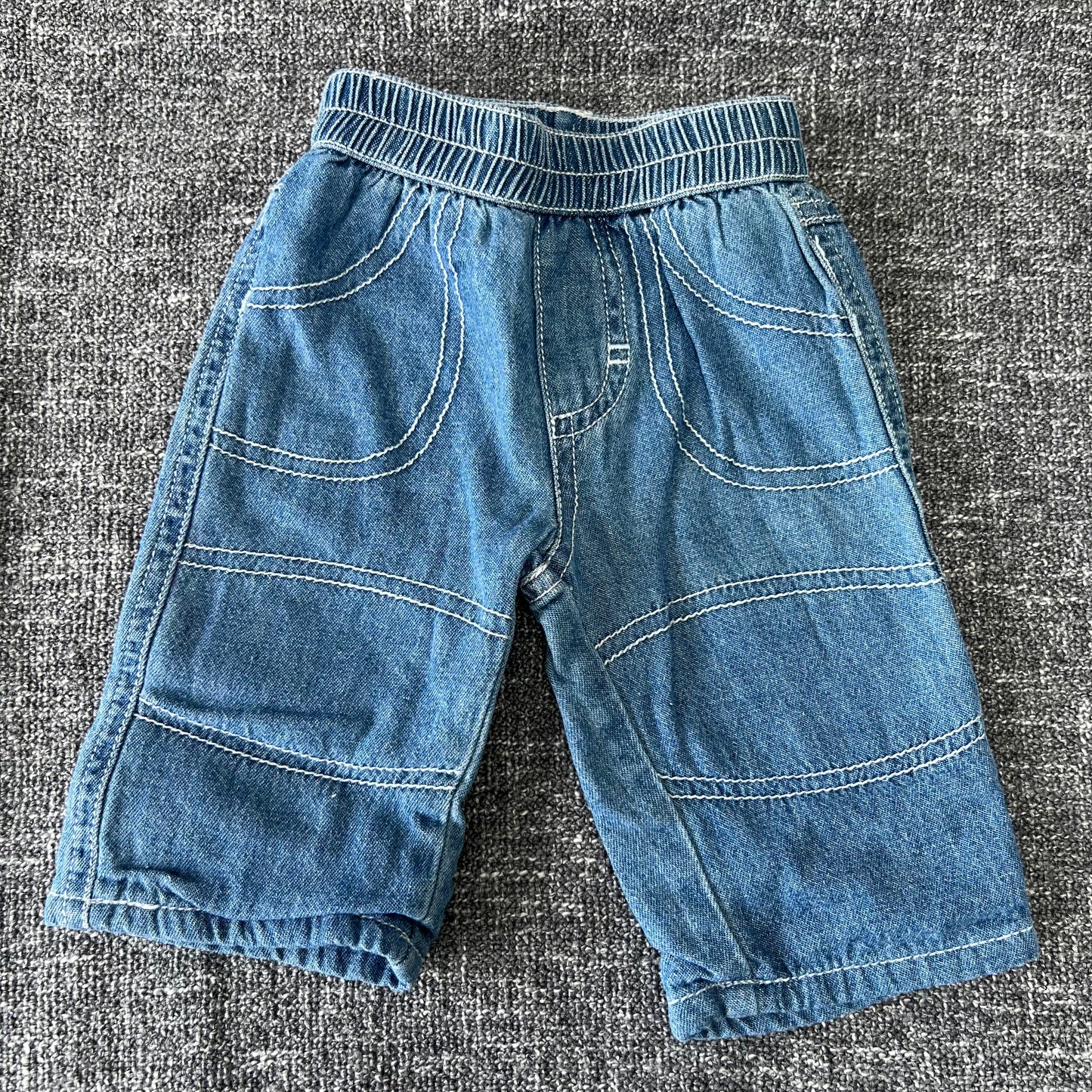 Boys Newborn Lined Blue Jeans