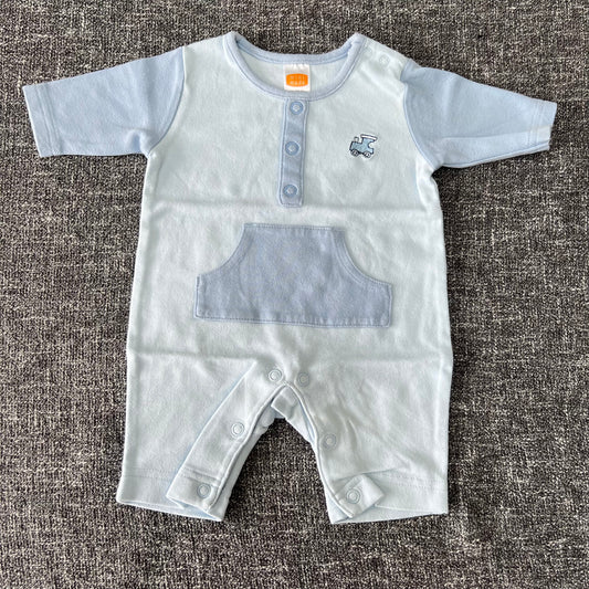 Boys Newborn Blue Romper